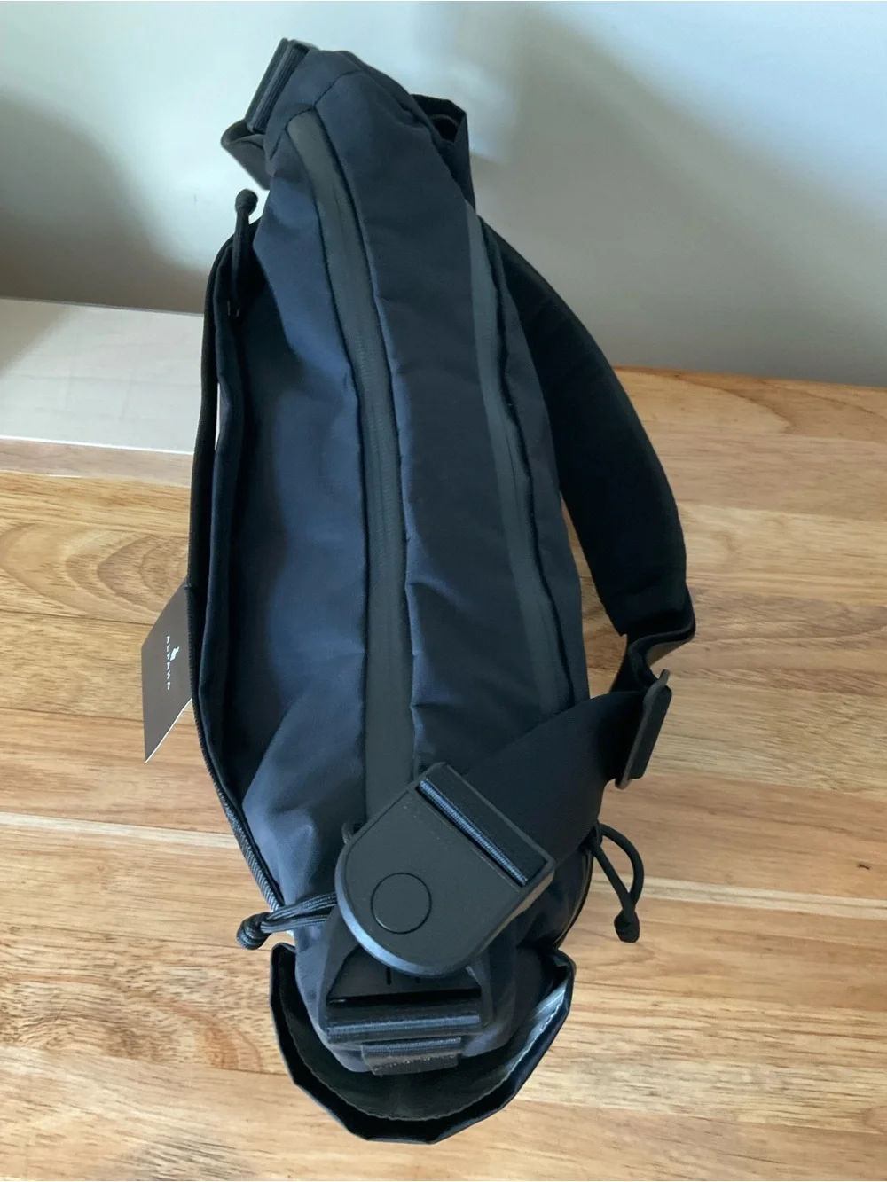 Alpaka Unisex Black Ripstop Flight Satchel/Mess Bag. Minimalist Everyday Carry